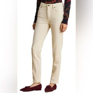 Italian Designer Denim- Trussardi Jeans – US size 0 – Ivory Straight Leg
